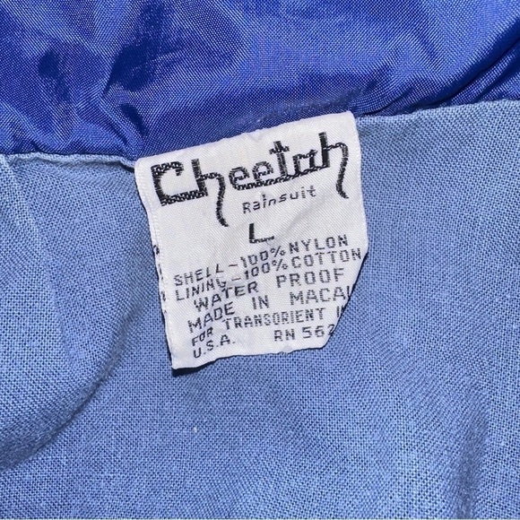 Vintage 90s Windbreaker Navy Blue Unique Rare Men’s Size Large - Picture 5 of 5